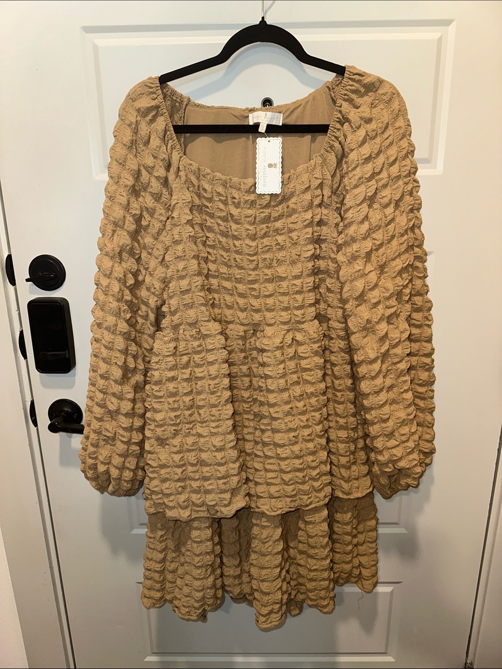 Simply Southern Bubble Ruffled Dress Size XL NWT